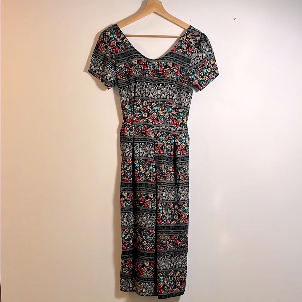 My Story Romper Floral Black Pant